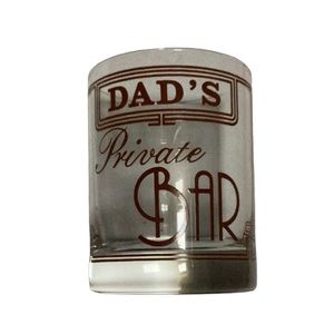 Dad’s Private Bar Drinking Glass